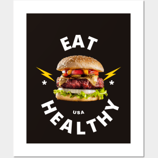 Eat Healthy Posters and Art